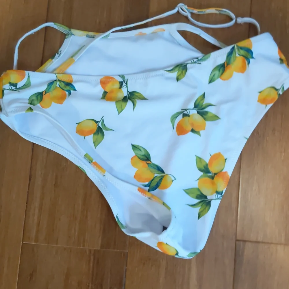 Swimsuit Pieces Bundle Size Medium Floral Paisley Neon - Picture 6 of 9